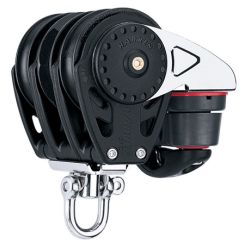 Harken 57 mm Triple Ratchamatic Block 2629 - Swivel, Clam Cleat | Blackburn Marine - Harken Hardware